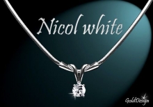 Nicol white - řetízek rhodium